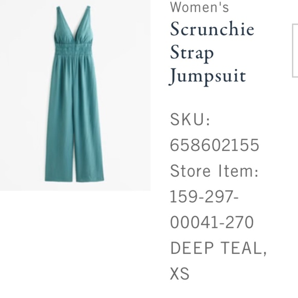 Scrunchie Strap Jumpsuit - Picture 1 of 5